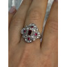 925 STERLING SILVER PINK SPINEL RING SIZE 5