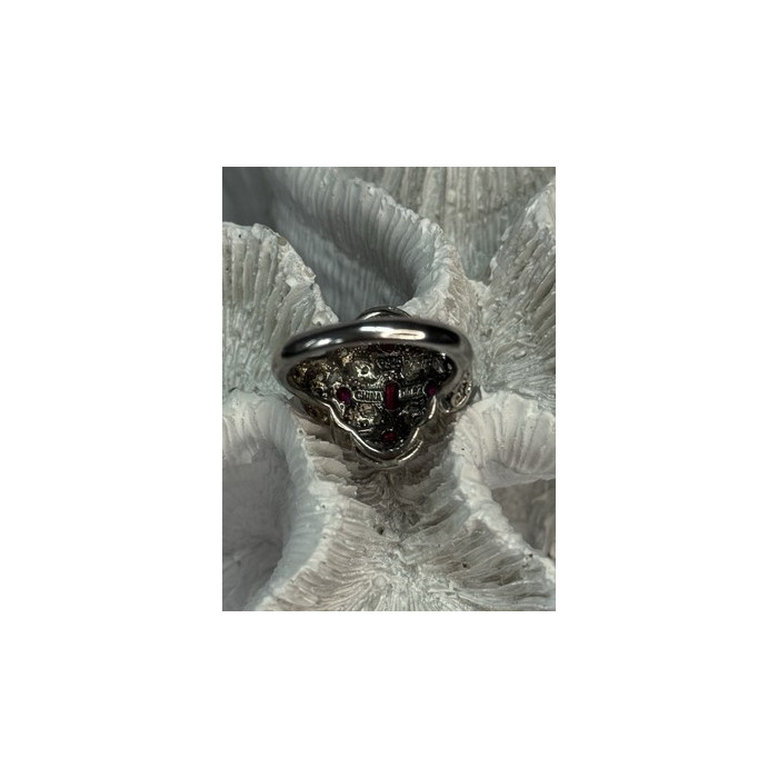 925 STERLING SILVER PINK SPINEL RING SIZE 5