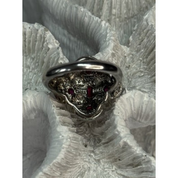 925 STERLING SILVER PINK SPINEL RING SIZE 7.5