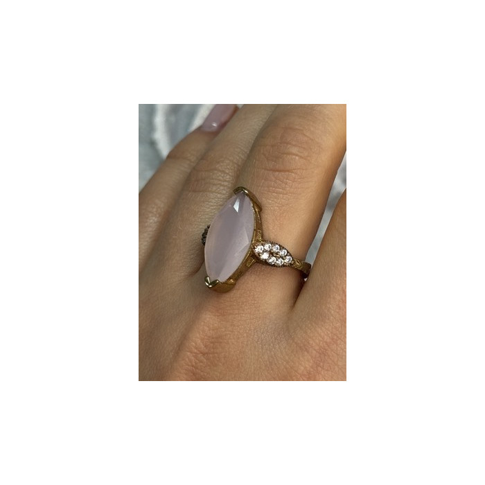 925 Sterling Silver Alpanite & CZ Ring Size 10.5