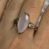 925 Sterling Silver Alpanite & CZ Ring Size 10.5