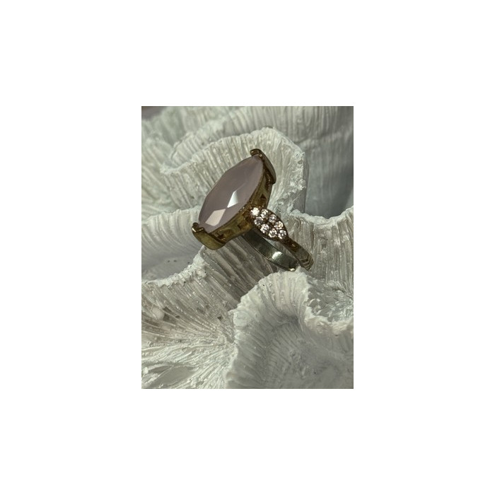 925 Sterling Silver Alpanite & CZ Ring Size 10.5