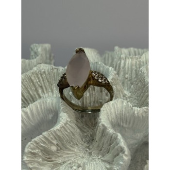 925 Sterling Silver Alpanite & CZ Ring Size 10.5