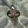 925 Sterling Silver Alpanite & CZ Ring Size 10.5