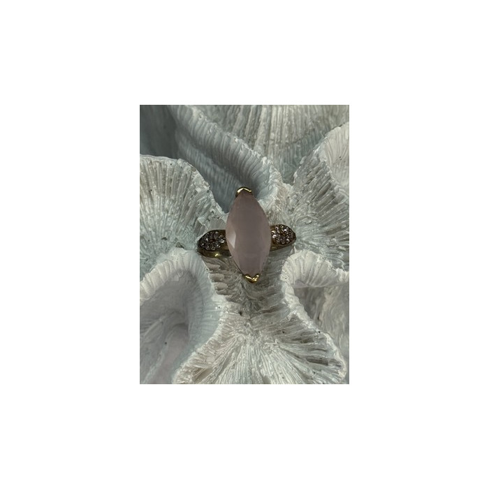 925 Sterling Silver Alpanite & CZ Ring Size 10.5