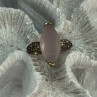 925 Sterling Silver Alpanite & CZ Ring Size 10.5