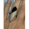 925 Sterling Silver Alpanite & CZ Ring Size 7 Length 1.45 Inch