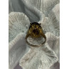 925 Sterling Silver Alpanite & CZ Ring Size 8.5 Length 0.78 Inch