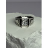 925 Sterling Silver CZ Men's Ring Size 12