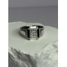 925 Sterling Silver CZ Men's Ring Size 12