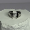 925 Sterling Silver CZ Men'S Ring Size 12