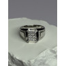 925 Sterling Silver CZ Men's Ring Size 12