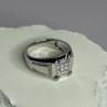 925 Sterling Silver CZ Men'S Ring Size 12