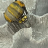 925 Sterling Silver Yashma & Citrine Ring Size 8
