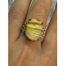 925 STERLING SILVER YASHMA & CITRINE RING SIZE 8