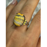 925 STERLING SILVER YASHMA & CITRINE RING SIZE 8