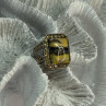 925 Sterling Silver Yashma Citrine & Beryl Ring Size 6