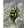 925 STERLING SILVER YASHMA CITRINE & BERYL RING SIZE 6