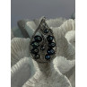 925 STERLING SILVER BLACK PEARLS PENDANT LENGTH 2.1 INCH