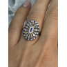 Beautiful 925 Sterling Silver CZ Ring Size 7.5