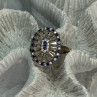 Beautiful 925 Sterling Silver CZ Ring Size 7.5