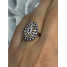 Beautiful 925 Sterling Silver CZ Ring Size 7.5