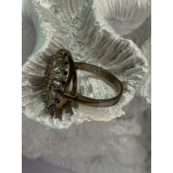 Beautiful 925 Sterling Silver CZ Ring Size 7.5