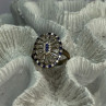 Beautiful 925 Sterling Silver CZ Ring Size 7.5