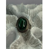 VINTAGE 925 STERLING SILVER MALACHITE RING SIZE 9