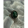 VINTAGE 925 STERLING SILVER MALACHITE RING SIZE 9