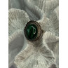 VINTAGE 925 STERLING SILVER MALACHITE RING SIZE 9