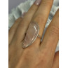 VINTAGE 925 STERLING SILVER MORGANITE RING SIZE 8