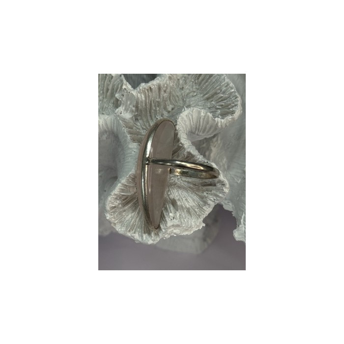 VINTAGE 925 STERLING SILVER MORGANITE RING SIZE 8