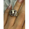 925 STERLING SILVER AGATE CITRINE & BERYL RING SIZE 6