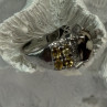 925 Sterling Silver Agate Citrine & Beryl Ring Size 6