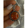 925 Sterling Silver Carnelian Pendant Lenght 1.60 Inch