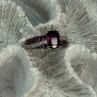 10K White Gold Spinel & Diamond Ring Size 6.5