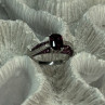 10K White Gold Spinel & Diamond Ring Size 6.5