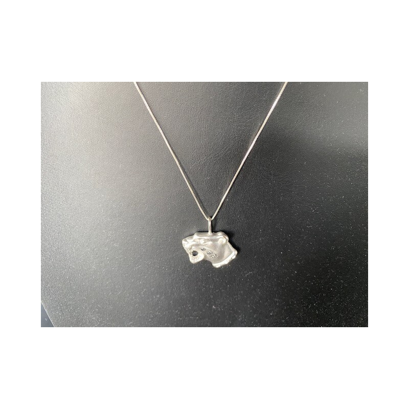 925 Sterling Silver Panther Big Cat Pendant Necklace
