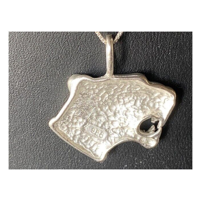 925 Sterling Silver Panther Big Cat Pendant Necklace