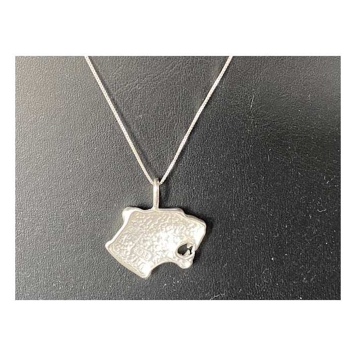 925 Sterling Silver Panther Big Cat Pendant Necklace