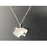 925 Sterling Silver Panther Big Cat Pendant Necklace