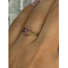 10K YELLOW GOLD MORGANITE RING SIZE 7.5