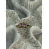 10K YELLOW GOLD MORGANITE RING SIZE 7.5