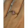 10K YELLOW GOLD MORGANITE RING SIZE 7.5
