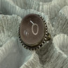 Beautiful Vintage 925 Sterling Silver Morganite Ring Size 5.5