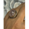 BEAUTIFUL VINTAGE 925 STERLING SILVER MORGANITE RING SIZE 5.5