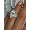 SHINY 925 STERLING SILVER CZ RING SIZE 6