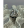 SHINY 925 STERLING SILVER CZ RING SIZE 6