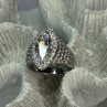 Shiny 925 Sterling Silver CZ Ring Size 6